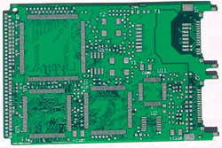 Figure 8. A PCMCIA PCB with stacking stripes.